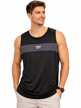 Reebok Men's Black Performance Tank Top - Size XL